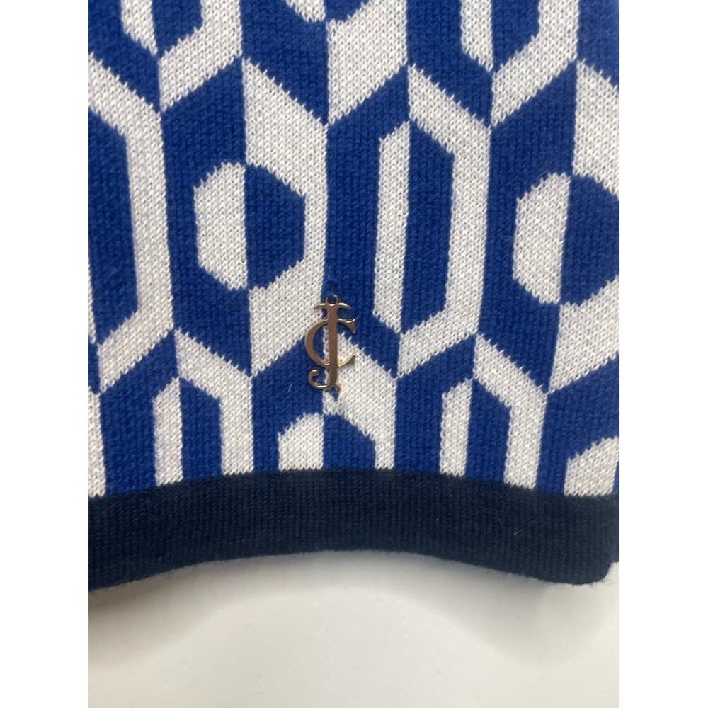 Juicy Couture Women's Sleeveless Sweater Mini Dress XS Cotton Wool 70s Mod Geo - Picture 4 of 8